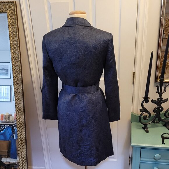 Jones New York Suit Navy Classic Coat/Trench EUC - Picture 2 of 8